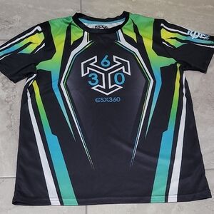 Gaming Gear Black and Green Graphic T-Shirt